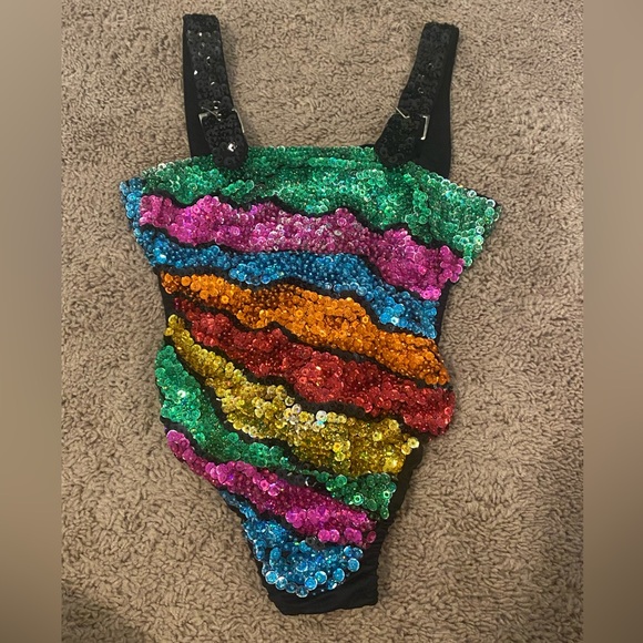 Easy Tiger Sequin Rainbow Bodysuit - Picture 3 of 4
